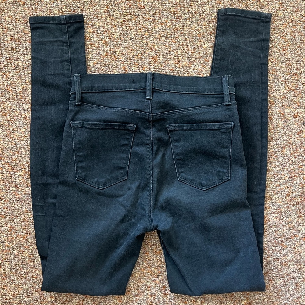 J Brand Maria High-Rise Stretch Skinny Jeans in Vanity Black EUC - Picture 7 of 12